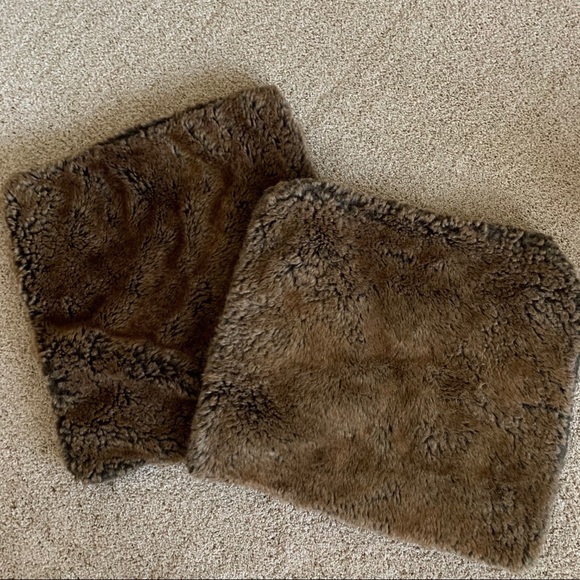 Restoration Hardware Faux Fur Pillow Covers
